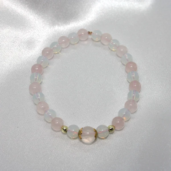 Set princes-Quarzo, Pietra di Luna Bracciale - immagine 3