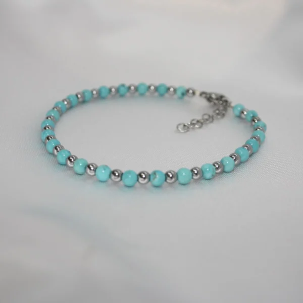 Set steel Bracciale pietra dura, argentato - Neonato