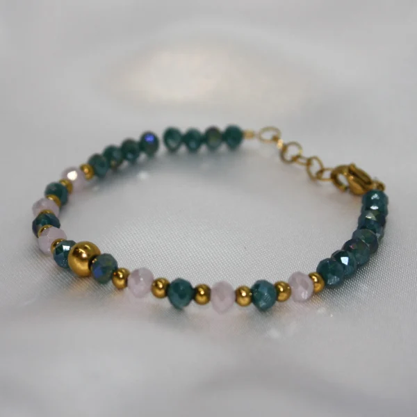 Set Crystal bracciale con passante