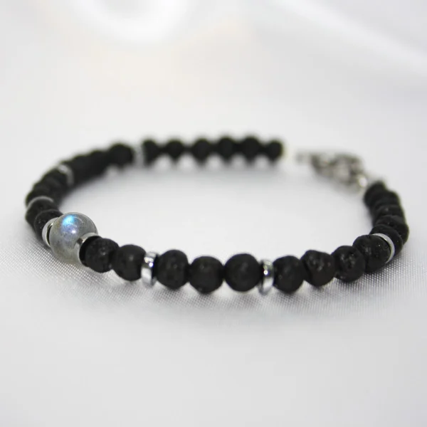 Set lavica labradorite bracciale