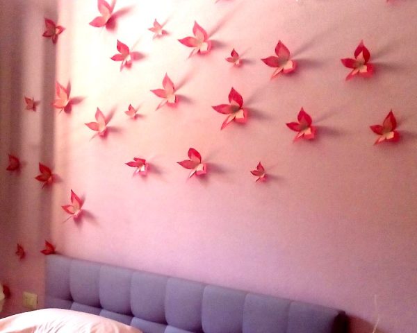 Installazione Japan paper  Volano Farfalle