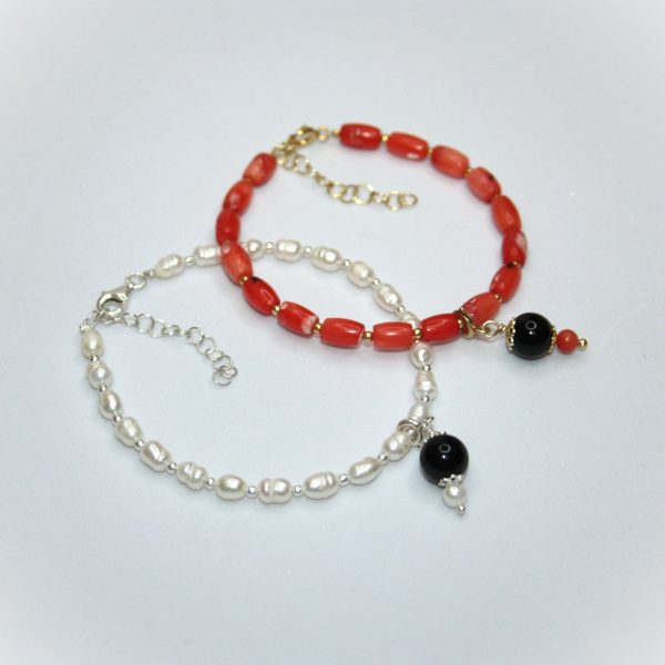 Braccialetti Perle e Corallo + Coccu - immagine 2