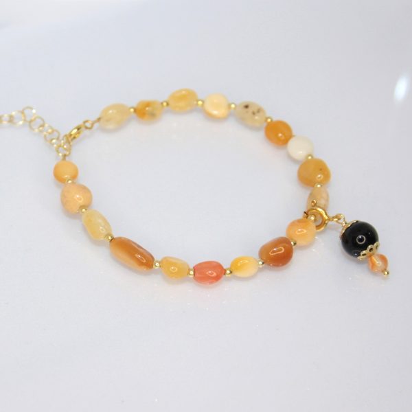 Braccialetti Sodalite e Calcedonio + Coccu - immagine 2