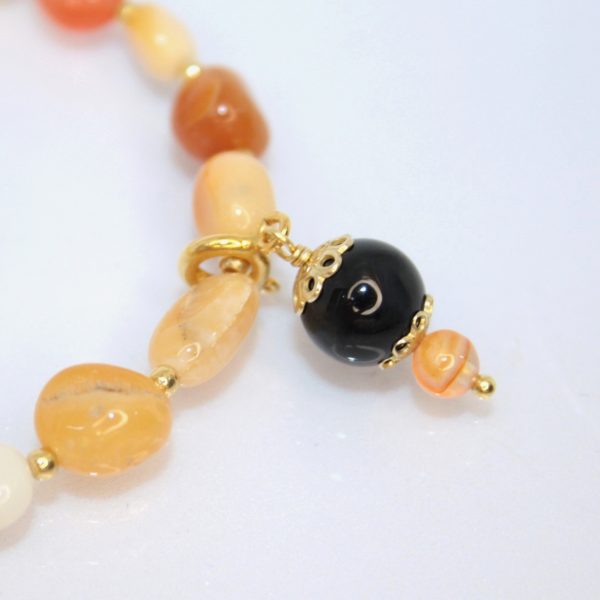 Braccialetti Sodalite e Calcedonio + Coccu - immagine 4