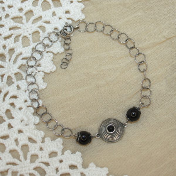 Bracciale ; Filigrana Brunita x Onice