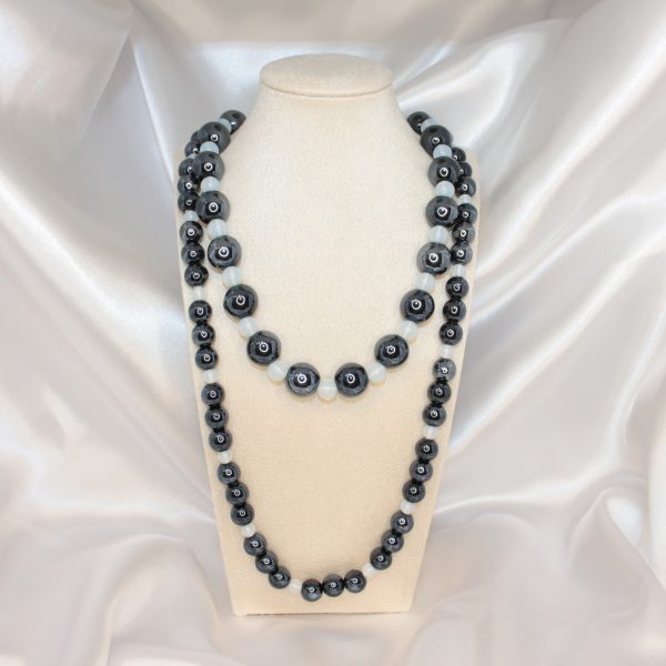 Collana Doppia Raku x Pietra di Luna