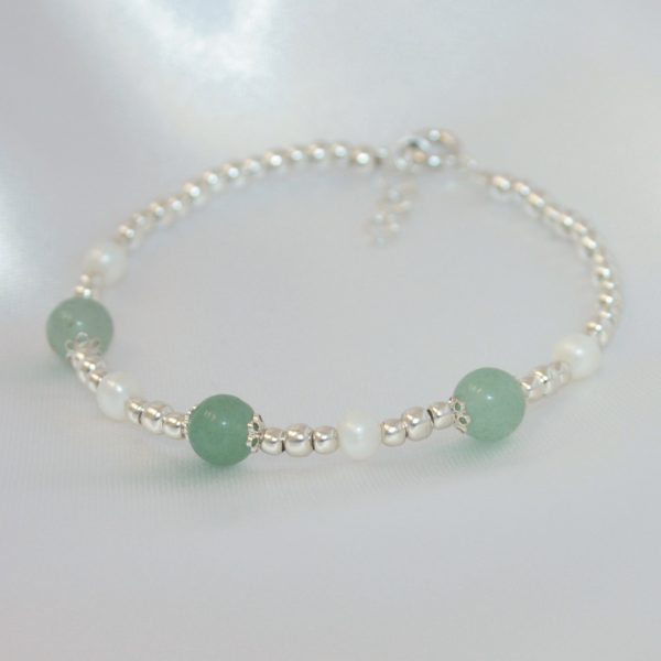 Bracciale ; Silver Perle x Avventurina