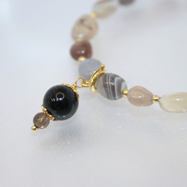 Braccialetti Agatha Botswana e Larimar + Coccu - immagine 4