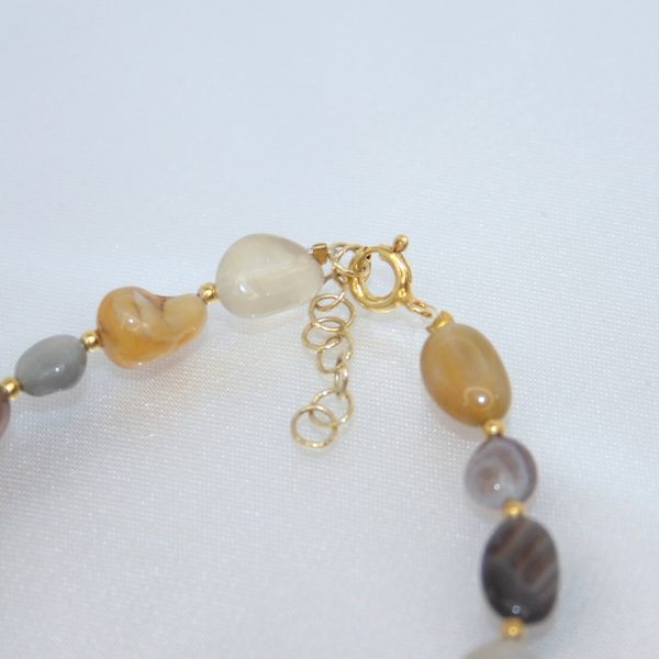 Braccialetti Agatha Botswana e Larimar + Coccu - immagine 3