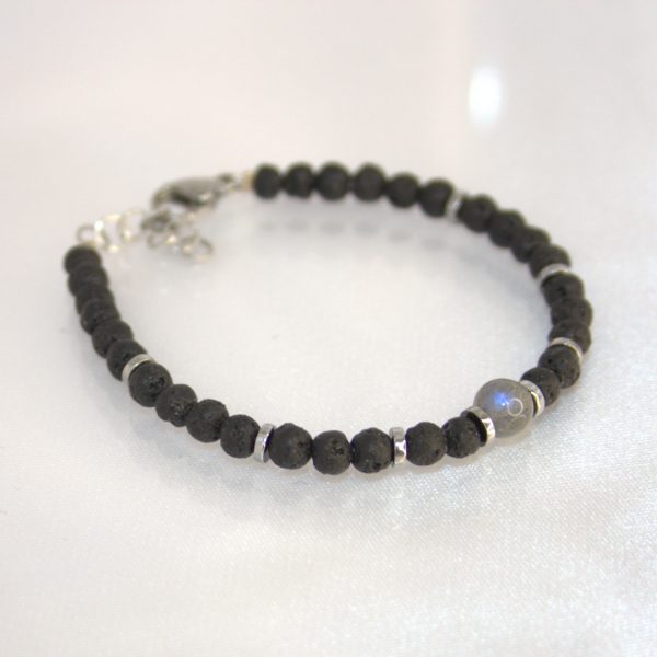 Bracciale ; Lavica e Labradorite - immagine 4