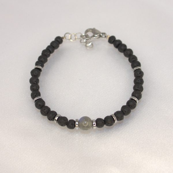 Bracciale ; Lavica e Labradorite - immagine 3