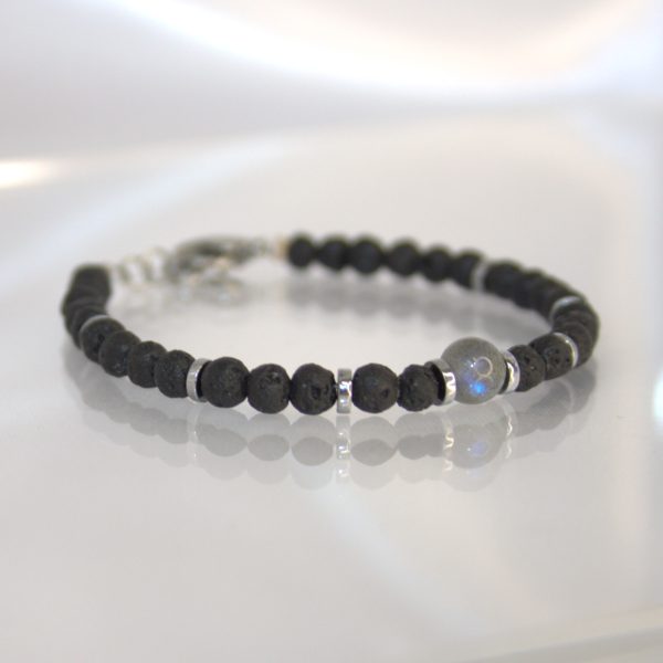 Bracciale ; Lavica e Labradorite