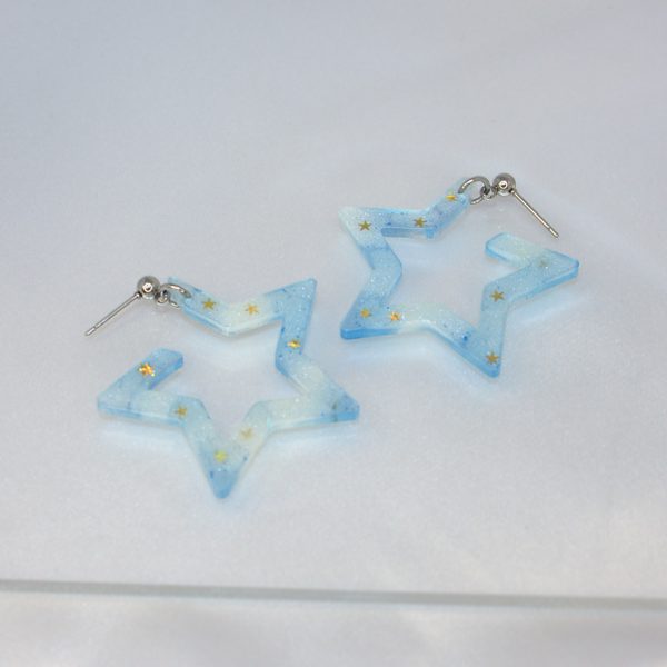 Orecchini in Resina ; Stelle - immagine 2